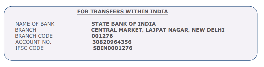 bank details rsj